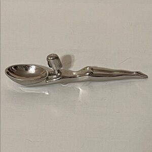 Vintage Egyptian Silver Servant Incense Burner Figurine Spoon